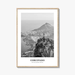 Corcovado Wall Art, Corcovado Wall Decor, Corcovado Poster, Corcovado Home Decor, Corcovado Travel Gift, Corcovado Travel Print