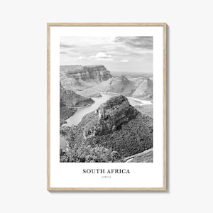 South Africa Wall Art, South Africa Wall Decor, South Africa Poster, South Africa Home Decor, South Africa Travel Gift, South Africa Travel