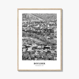 Boulder Wall Art No 2, Boulder Wall Decor, Boulder Poster, Boulder Home Decor, Boulder Travel Gift, Boulder Travel Print