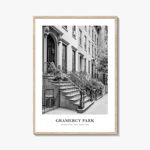 Gramercy Park Wall Art, Gramercy Park Wall Decor, Gramercy Park Poster, Gramercy Park Home Decor, Gramercy Park Travel Gift, Gramercy Park