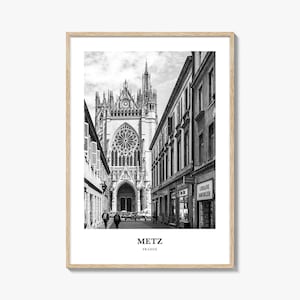 Metz Wall Art, Metz Wall Decor, Metz Poster, Metz Home Decor, Metz Travel Gift, Metz Travel Print