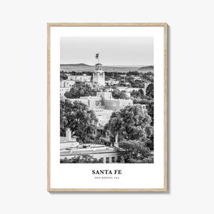 Santa Fe Wall Art, Santa Fe Wall Decor, Santa Fe Poster, Santa Fe Home Decor, Santa Fe Travel Gift, Santa Fe Travel Print