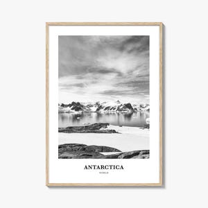 Antarctica Wall Art, Antarctica Wall Decor, Antarctica Poster, Antarctica Home Decor, Antarctica Travel Gift, Antarctica Travel Print