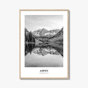 Aspen Wall Art, Aspen Wall Decor, Aspen Poster, Aspen Home Decor, Aspen Travel Gift, Aspen Travel Print