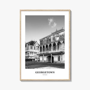 Georgetown Wandkunst Guyana, Georgetown Wanddekor, Georgetown Poster, Georgetown Wohnkultur, Georgetown Reisegeschenk, Georgetown Reisedruck