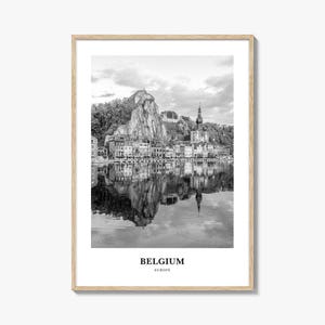 Belgium Wall Art No 2, Belgium Wall Decor, Belgium Poster, Belgium Home Decor, Belgium Travel Gift, Belgium Travel Print