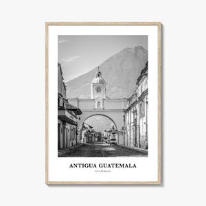 Arte de parede de Antígua Guatemala, decoração de parede de Antígua Guatemala, pôster de Antígua Guatemala, decoração de casa de Antígua Guatemala, viagem para Antígua Guatemala