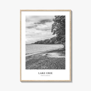 Lake Erie kunst aan de muur, Lake Erie muur decor, Lake Erie poster, Lake Erie woondecoratie, Lake Erie reiscadeau, Lake Erie reizen print