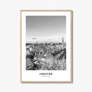 Chester Wall Art No 1, Chester Wall Decor, Chester Poster, Chester Home Decor, Chester Travel Gift, Chester Travel Print