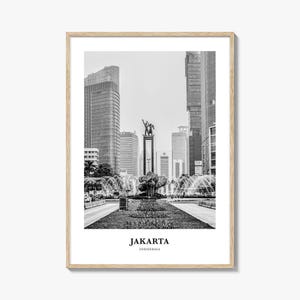 Jakarta Wall Art No 2, Jakarta Wall Decor, Jakarta Poster, Jakarta Home Decor, Jakarta Travel Gift, Jakarta Travel Print