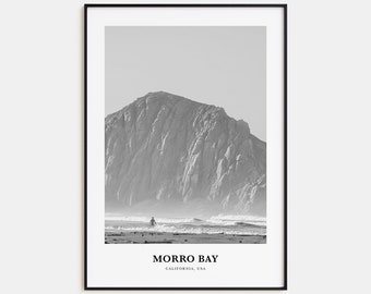 Morro Bay Wall Art No 1, Morro Bay Wall Decor, Morro Bay Poster, Morro Bay Home Decor, Morro Bay Travel Gift, Morro Bay Travel Print