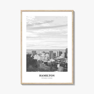 Hamilton Wall Art Canada No 2, Hamilton Wall Decor, Hamilton Poster, Hamilton Home Decor, Hamilton Travel Gift, Hamilton Travel Print