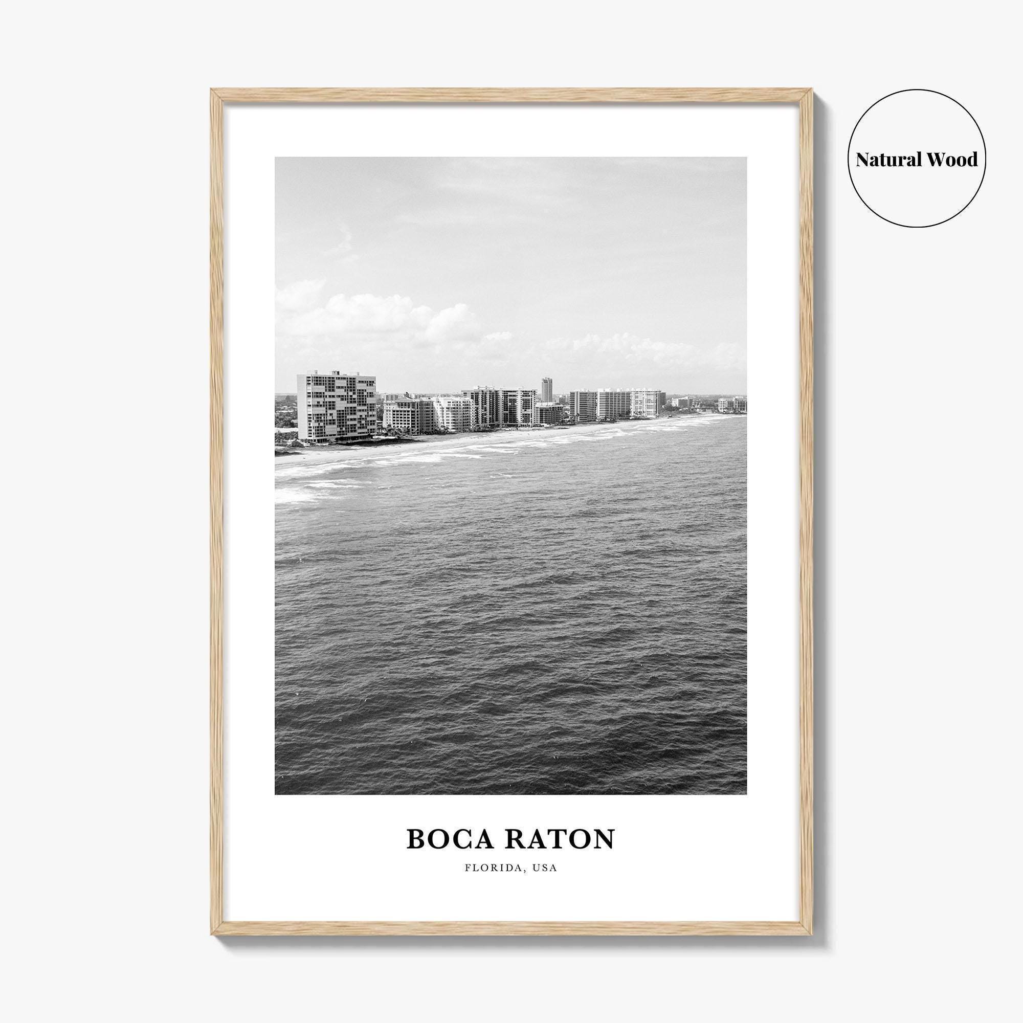 ボカラトンの旅行ポスター：エレガントなビーチ写真プリント - Etsy 日本