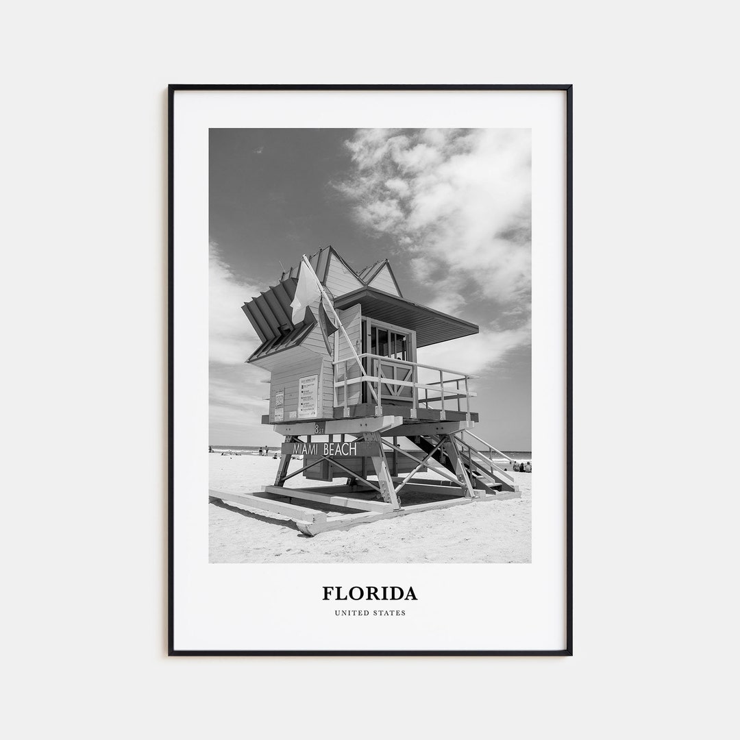 Florida Wall Art No 2 Florida Wall Decor Florida Poster Etsy UK