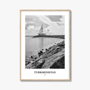 Turkmenistan Wall Art, Turkmenistan Wall Decor, Turkmenistan Poster, Turkmenistan Home Decor, Turkmenistan Travel Gift, Turkmenistan Travel