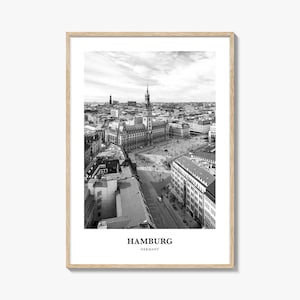 Hamburg Wall Art No 1, Hamburg Wall Decor, Hamburg Poster, Hamburg Home Decor, Hamburg Travel Gift, Hamburg Travel Print