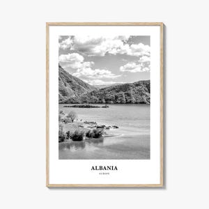 Albania Wall Art No 2, Albania Wall Decor, Albania Poster, Albania Home Decor, Albania Travel Gift, Albania Travel Print