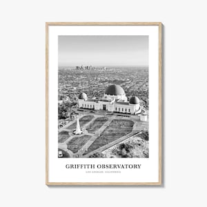 Griffith Observatory Wall Art, Griffith Observatory Wall Decor, Griffith Observatory Poster, Griffith Observatory Home Decor, Observatory