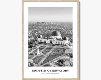 Griffith Observatory Wall Art, Griffith Observatory Wall Decor, Griffith Observatory Poster, Griffith Observatory Home Decor, Observatory