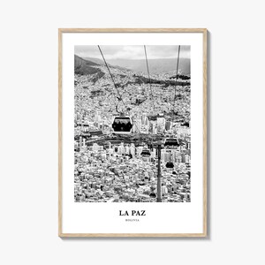 La Paz Wall Art, La Paz Wall Decor, La Paz Poster, La Paz Home Decor, La Paz Travel Gift, La Paz Travel Print