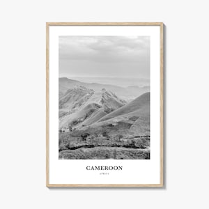 Cameroon Wall Art, Cameroon Wall Decor, Cameroon Poster, Cameroon Home Decor, Cameroon Travel Gift, Cameroon Travel Print