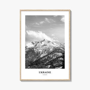 Arte mural de Ucrania n.º 4, decoración de pared de Ucrania, póster de Ucrania, decoración del hogar de Ucrania, regalo de viaje a Ucrania, impresión de viaje a Ucrania