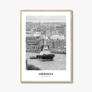 Aberdeen Wall Art, Aberdeen Wall Decor, Aberdeen Poster, Aberdeen Home Decor, Aberdeen Travel Gift, Aberdeen Travel Print
