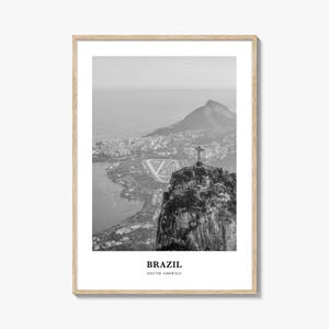 Brasilien Wall Art No 2, Brasilien Wanddekoration, Brasilien Poster, Brasilien Wohnkultur, Brasilien Reisegeschenk, Brasilien Reisedruck