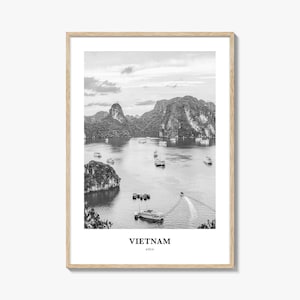 Arte murale vietnamita n. 3, decorazione murale vietnamita, poster vietnamita, arredamento per la casa vietnamita, regalo di viaggio vietnamita, stampa di viaggio vietnamita