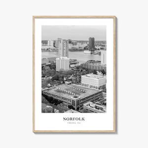 Norfolk Wall Art Virginia, Norfolk Wall Decor, Norfolk Poster, Norfolk Home Decor, Norfolk Travel Gift, Norfolk Travel Print