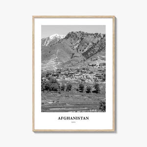 Afghanistan Wall Art No 2, Afghanistan Wall Decor, Afghanistan Poster, Afghanistan Home Decor, Afghanistan Travel Gift, Afghanistan Travel