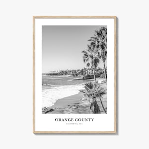 Orange County Wall Art, Orange County Wall Decor, Orange County Poster, Orange County Home Decor, Orange County Travel Gift, Orange County