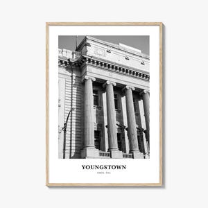 Arte de parede de Youngstown, decoração de parede de Youngstown, pôster de Youngstown, decoração de casa de Youngstown, presente de viagem de Youngstown, impressão de viagem de Youngstown