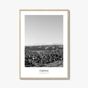 Chino Wall Art, Chino Wall Decor, Chino Poster, Chino Home Decor, Chino Travel Gift, Chino Travel Print