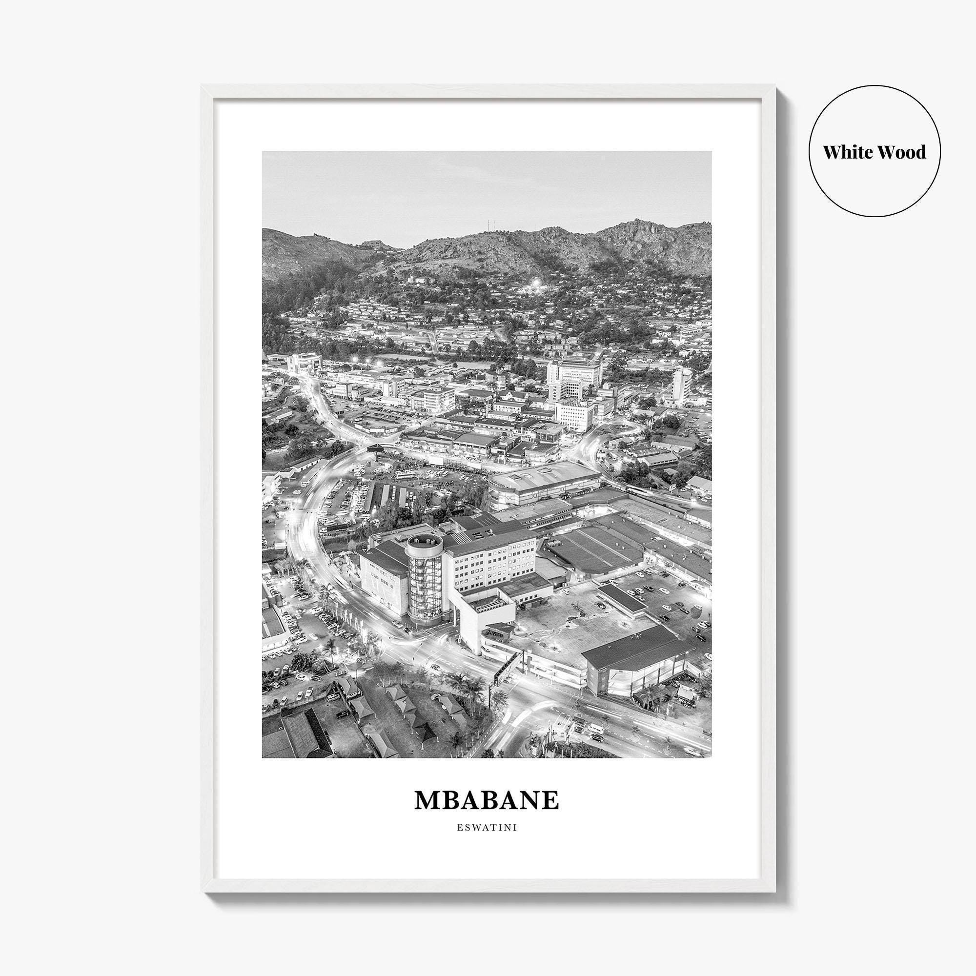 Buy Mbabane Cityscape Photo Print: Eswatini Travel Poster Online