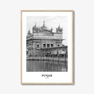 Arte mural de Punjab, decoración de pared de Punjab, póster de Punjab, decoración del hogar de Punjab, regalo de viaje de Punjab, impresión de viaje de Punjab