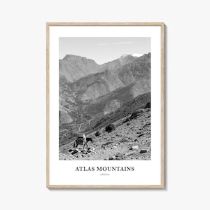 Atlas Mountains Wall Art, Atlas Mountains Wall Decor, Atlas Mountains Poster, Atlas Mountains Home Decor, Atlas Mountains Travel Gift