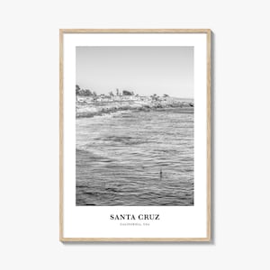 Santa Cruz Wall Art No 2, Santa Cruz Wall Decor, Santa Cruz Poster, Santa Cruz Home Decor, Santa Cruz Travel Gift, Santa Cruz Travel Print