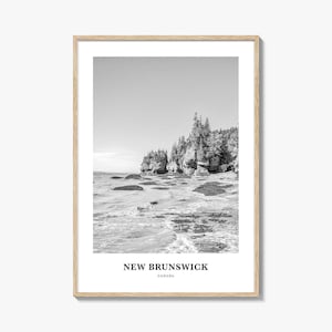 New Brunswick Wall Art, New Brunswick Wall Decor, New Brunswick Poster, New Brunswick Home Decor, New Brunswick Travel Gift, Travel Print