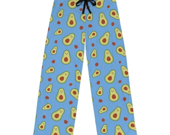 Holy Guacamole Men's Pajama Pants - Avocado All-Over Print Loungewear