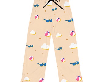 Women's Pajama Pants (AOP) - Life's a Beach Pattern