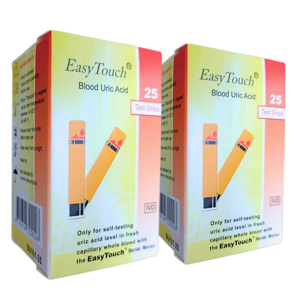 Easy Touch URIC ACID Level Test Strips Free Shipping From USA Etsy