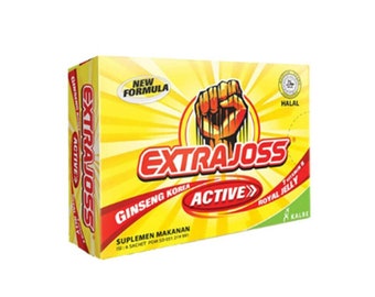 180 Sachets EXTRA JOSS Ginseng Active Original Flavour Quick Energy Boost Drink (20 small boxes)