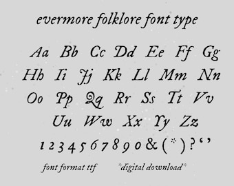 evermore folklore type font, taylor's font, version font, swiftea, swifts fan in my era, football game, procreate fonts, taylor fan ttf