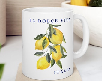 Mok Italië, mok La Dolce Vita, keramische koffiemok