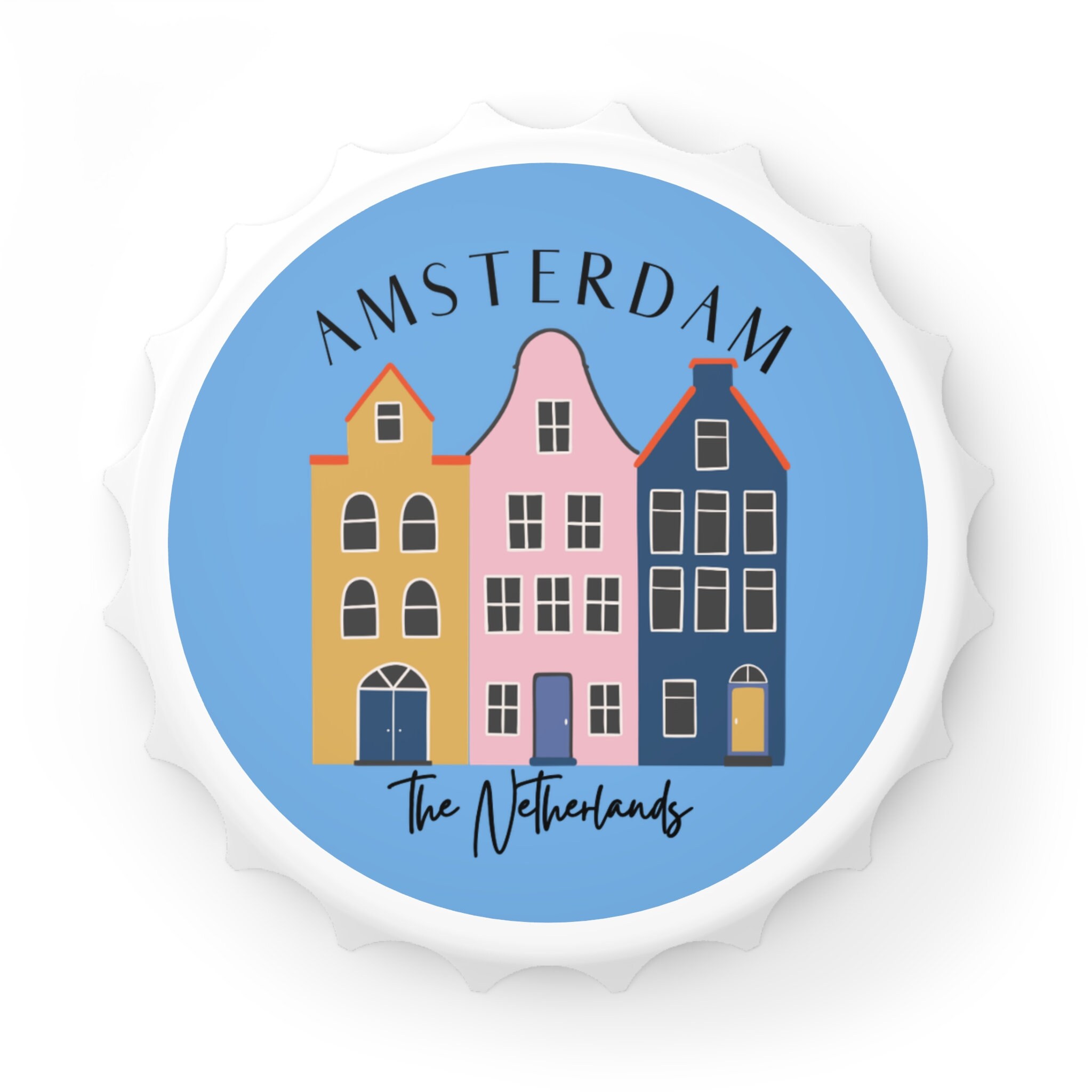 アムステルダムマグネットお土産、オランダギフト、アムステルダム記念