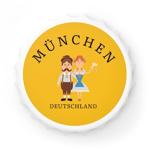 München Deutschland Souvenir, München Geschenk, Deutschland Reise Magnet Flaschenöffner