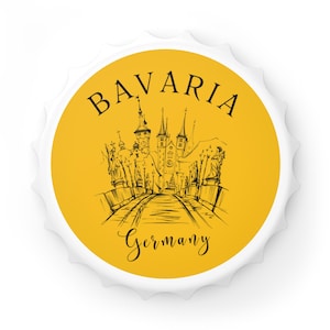 Bavaria Germany Souvenir, Bavaria Gift, Germany Trip Magnet Bottle Opener