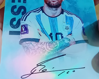 Carte AUTOGRAPHIÉE DE LIONEL MESSI