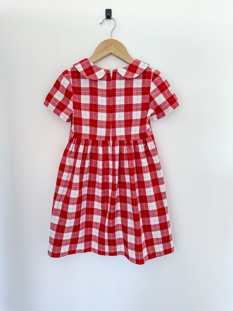 Girls Gingham Dress Etsy